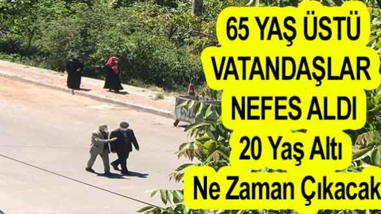 65 Yaş Sokağa Çıkma İzni Başladı-20 Yaş Altı Çocuklar Ne Zaman Sokağa Çıkacak?