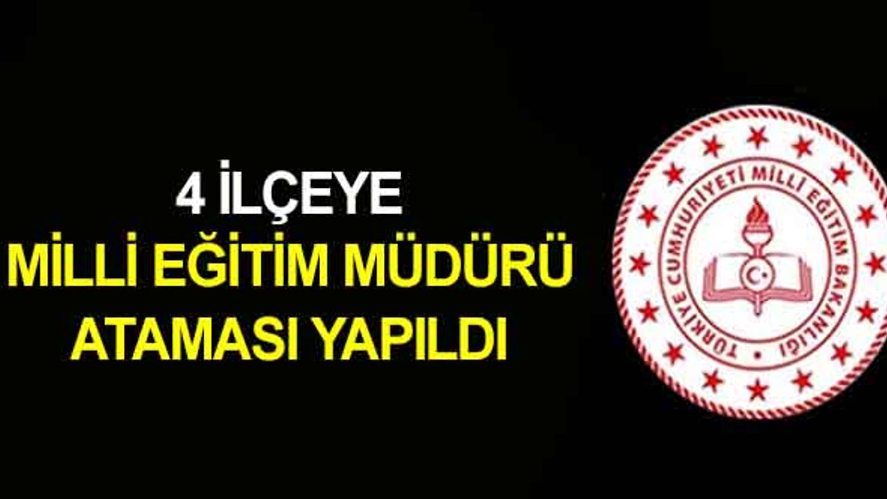 İlçe Milli Eğitim Müdürü Ataması Yapıldı
