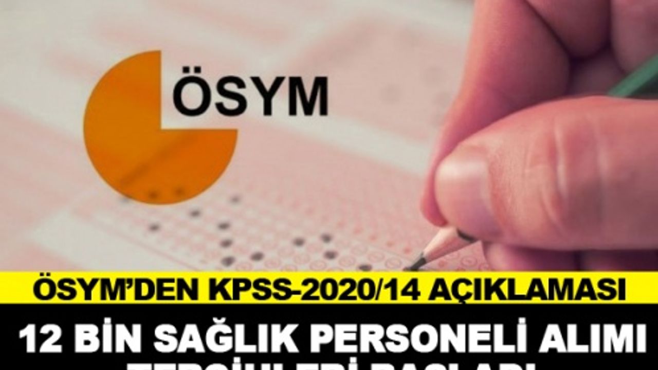 Sağlık Bakanlığı 12 Bin Personel Alımı Tercihleri Başladı
