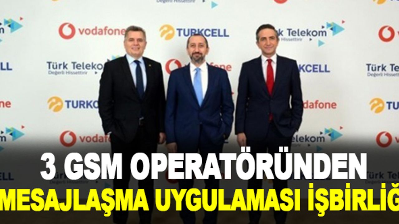 3 GSM operatöründen yerli mesajlaşma uygulaması işbirliği