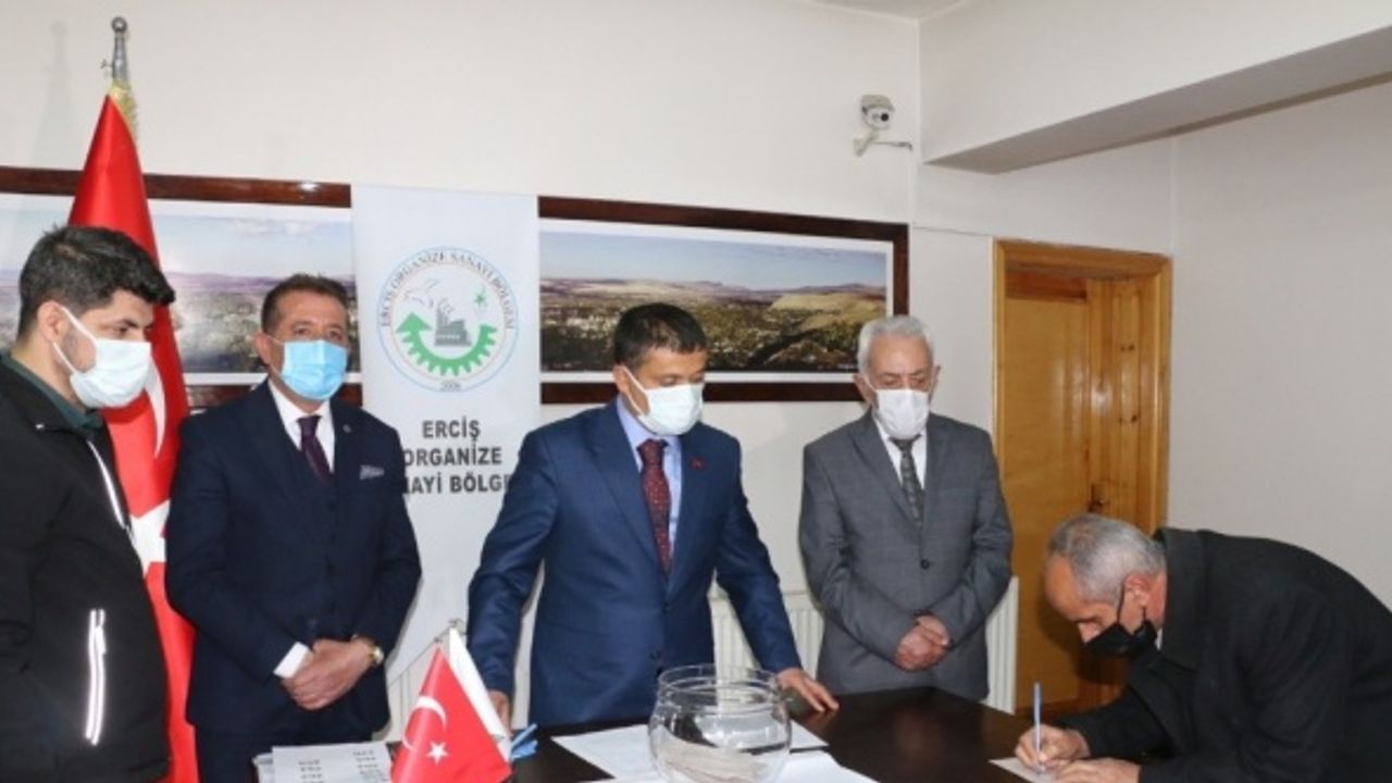 Erciş OSB’nin yer tahsisi için kura çekimi yapıldı
