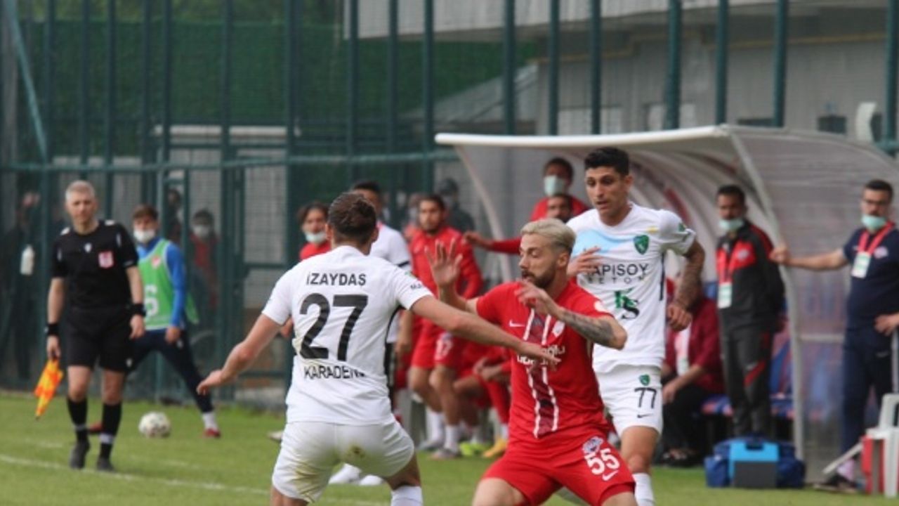TFF 2. Lig Play Off Yarı Final: Hekimoğlu Trabzon FK: 2 - Kocaelispor: 2