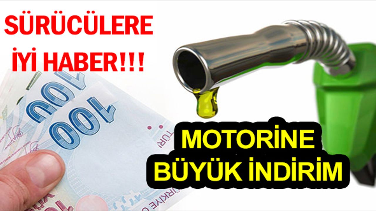 Motorine dev indirim geliyor