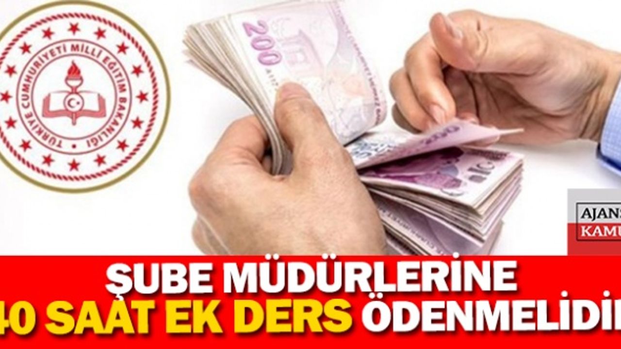 Son Dakika! MEB şube müdürlerine 40 saat ek ders ücreti, uzman öğretmenlik ve maaş zammı Meclis gündeminde!