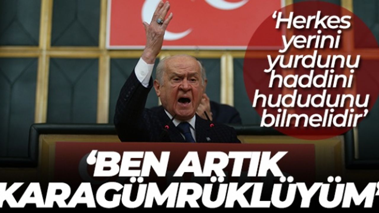 Bahçeli: 'Bundan böyle ben artık Karagümrüklüyüm'