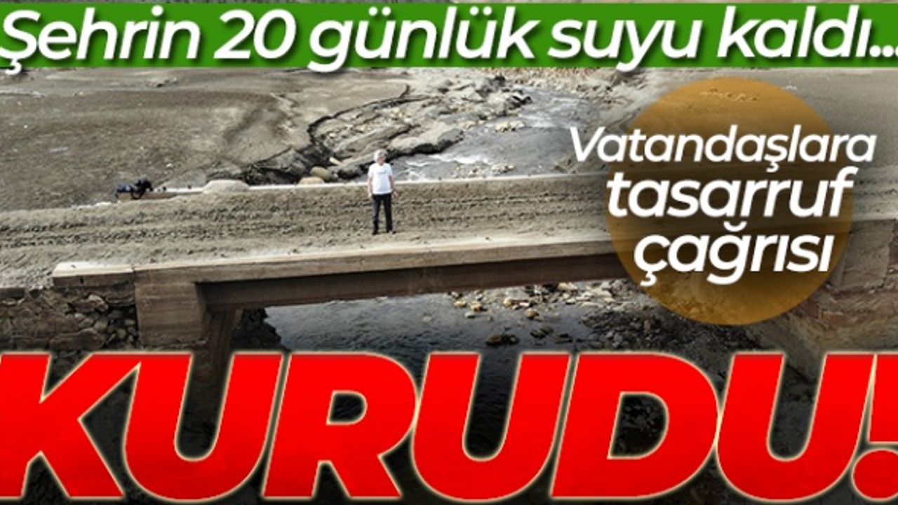 Bursa'nın 20 günlük suyu kaldı... Nilüfer Barajı şu anda bomboş