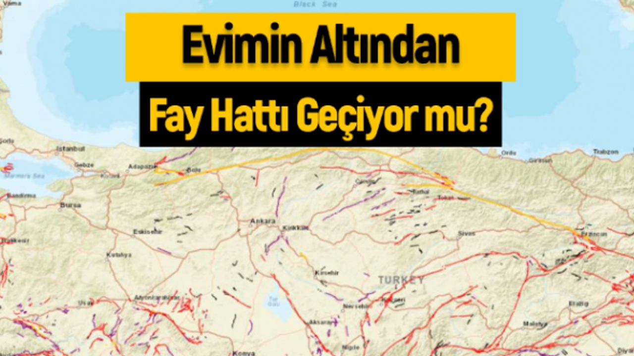 Evinizin altından fay hattı geçiyor mu? Uygulama ile sokağına kadar görebilirsiniz..