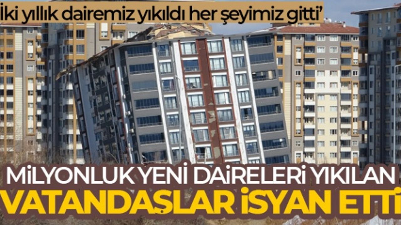 İnşaatta kalitesiz malzeme kullanan şimdi yandı