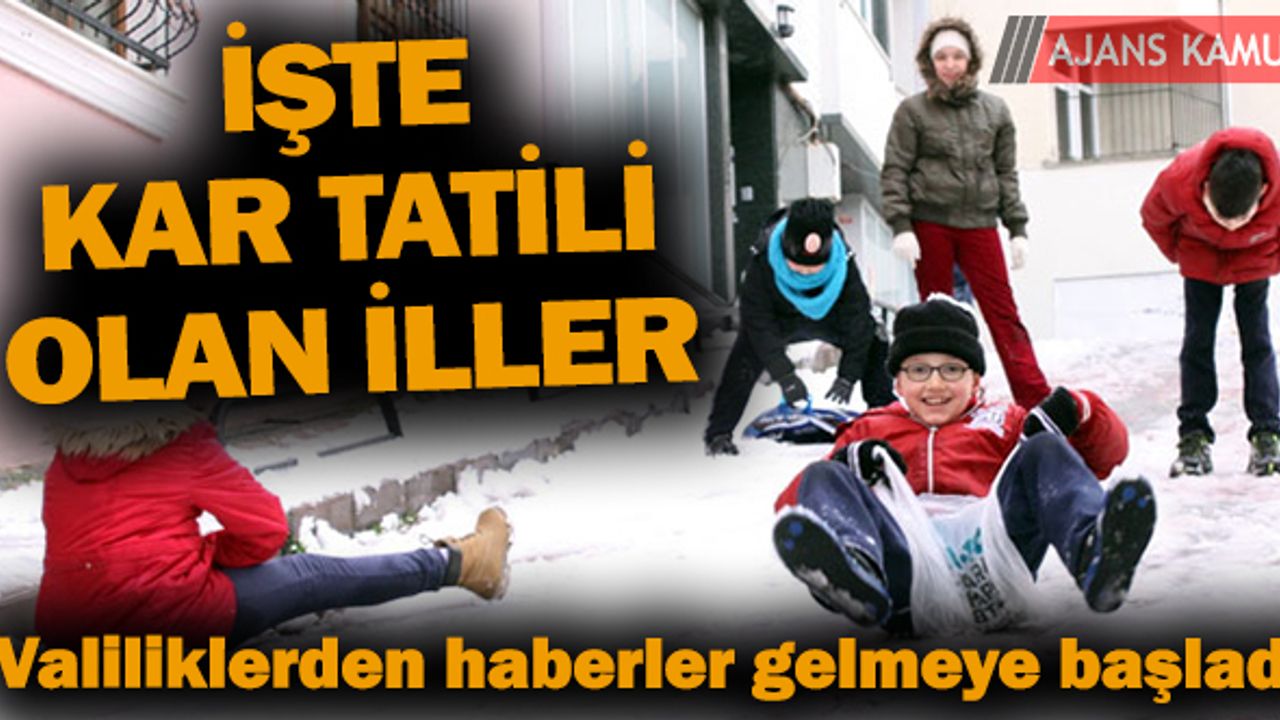 Kar Tatili Haberleri Gelmeye Başladı İşte Tatil Olan İller - 52 İl