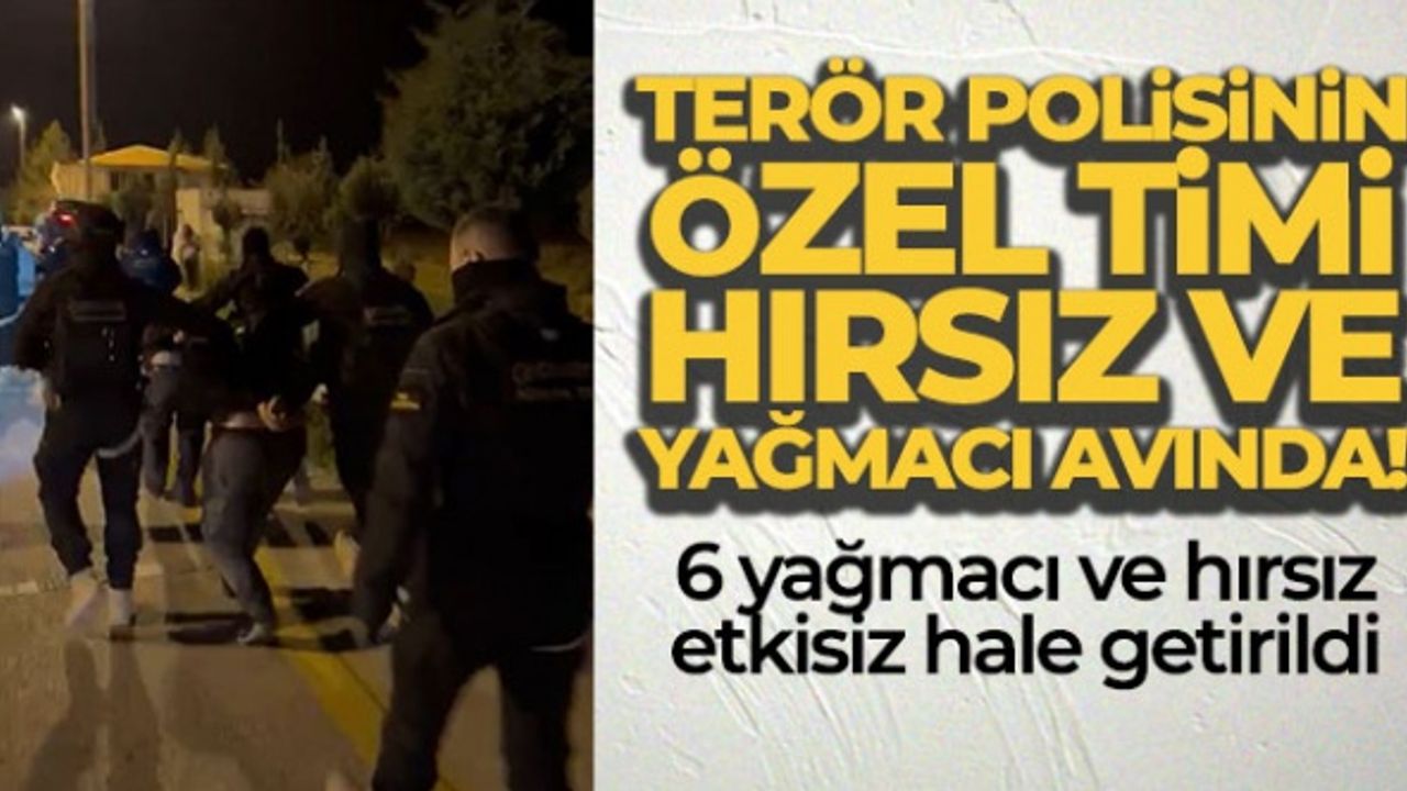 Terör polisinin özel timi hırsız ve yağmacı avında