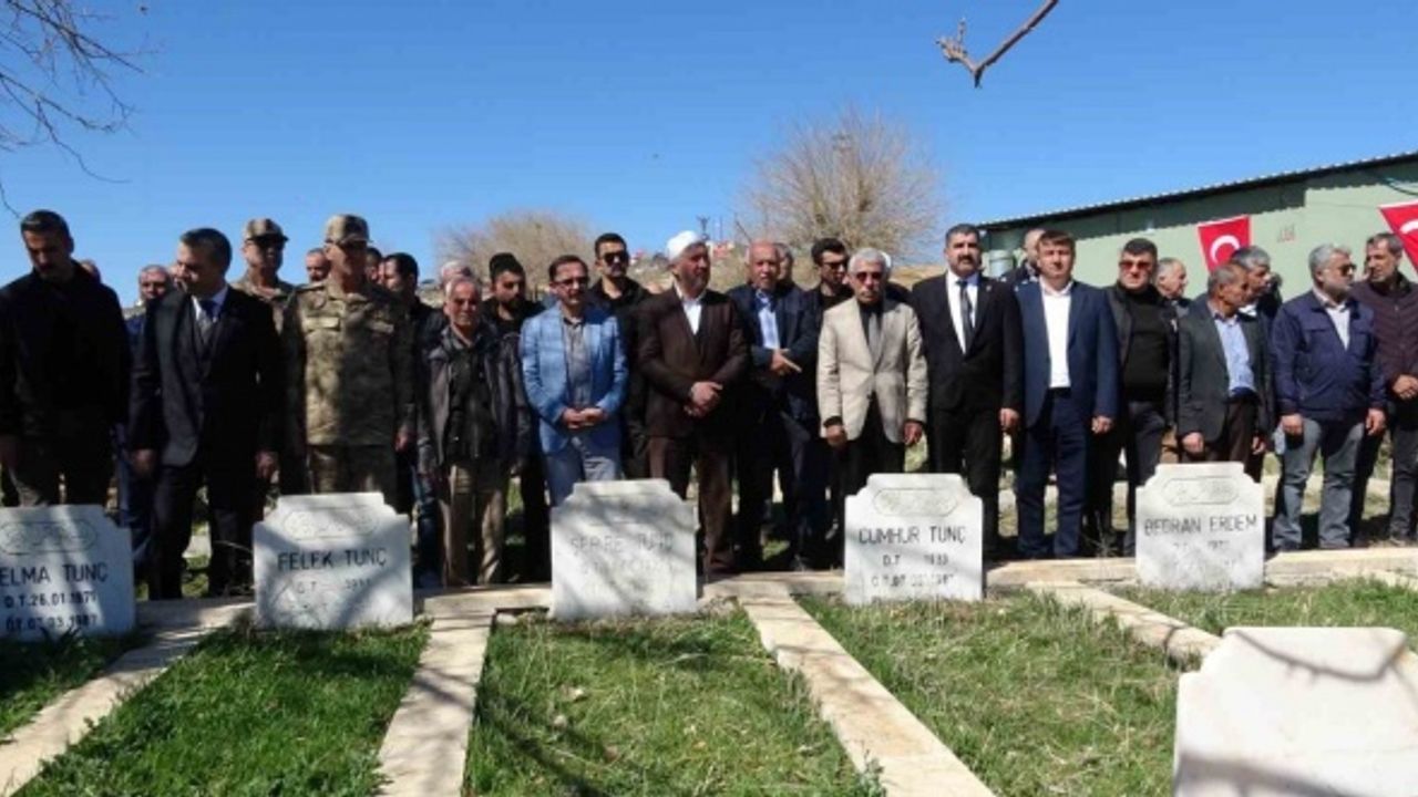 36 yıl önce terör örgütünün şehit ettiği 8 sivil törenle anıldı
