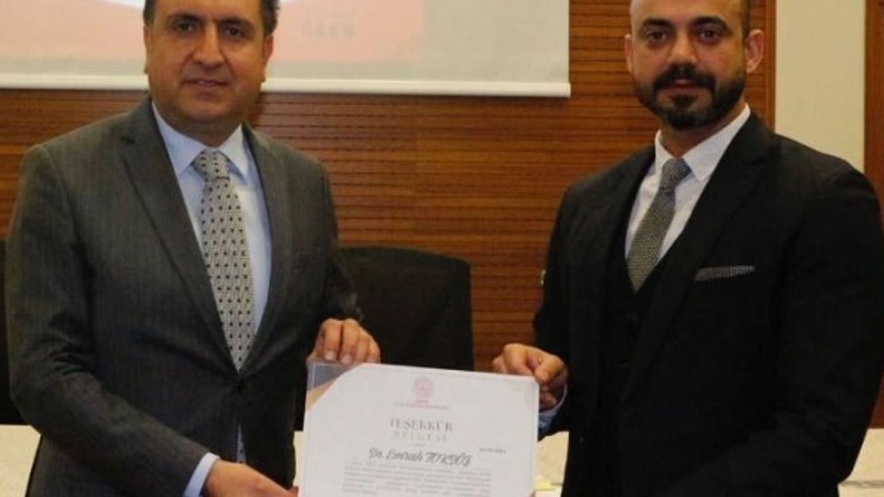 Deprem sonrası bölgeye giden yardım ekiplerine İl Milli Eğitim'den sertifika