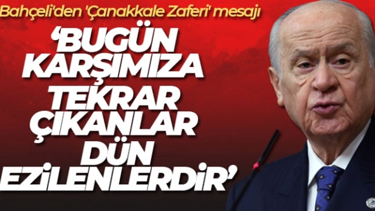 Devlet Bahçeli'den Altılı Masaya Zehir Zemberek Sözler!