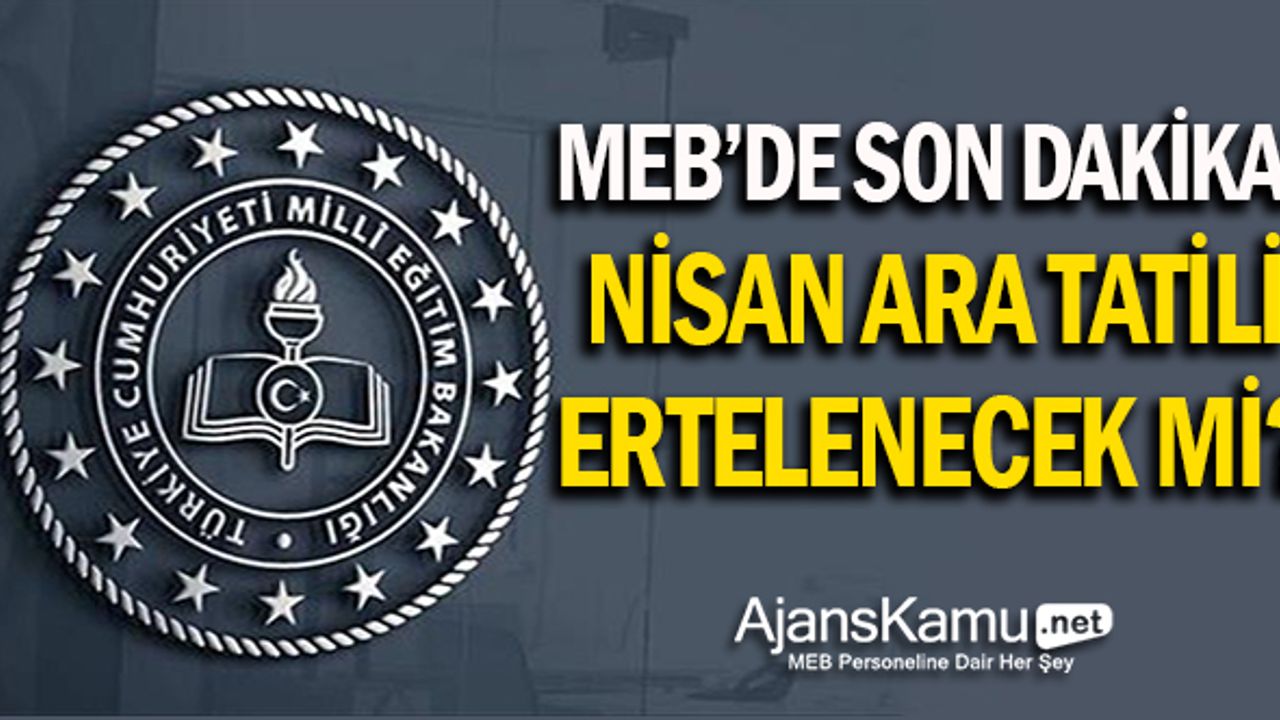 MEB' den ara tatil takvimiyle ilgili açıklama Ara tatil olacak mı? Ara tatil kalkacak mı?