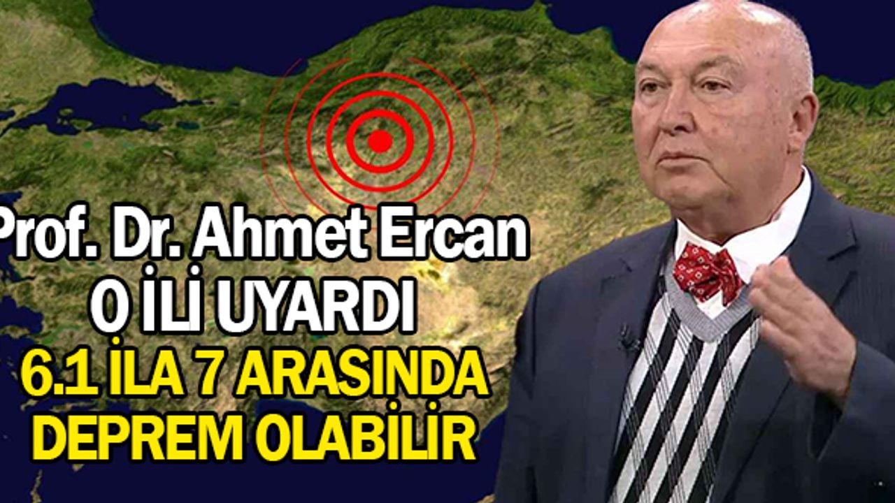 Prof. Dr. Ahmet Ercan olası deprem için orayı işaret etti: '6.2 ile 7 büyüklüğünde...'