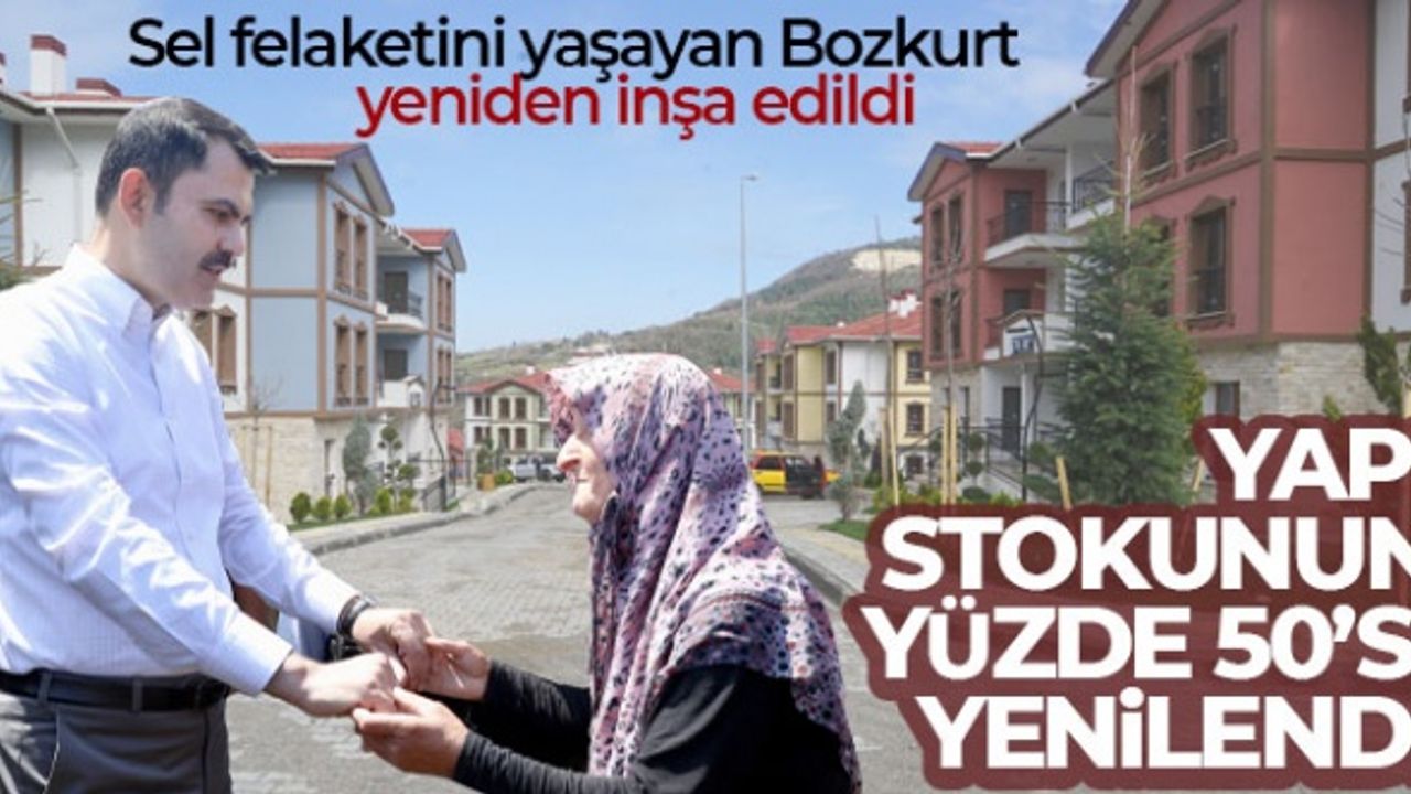 Sel felaketini yaşayan Bozkurt yeniden inşa edildi: Yapı stokunun yüzde 50'si yenilendi