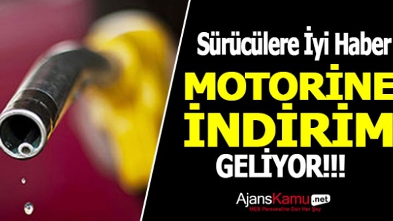 Sürücülere İyi Haber Motorine İndirim Geldi