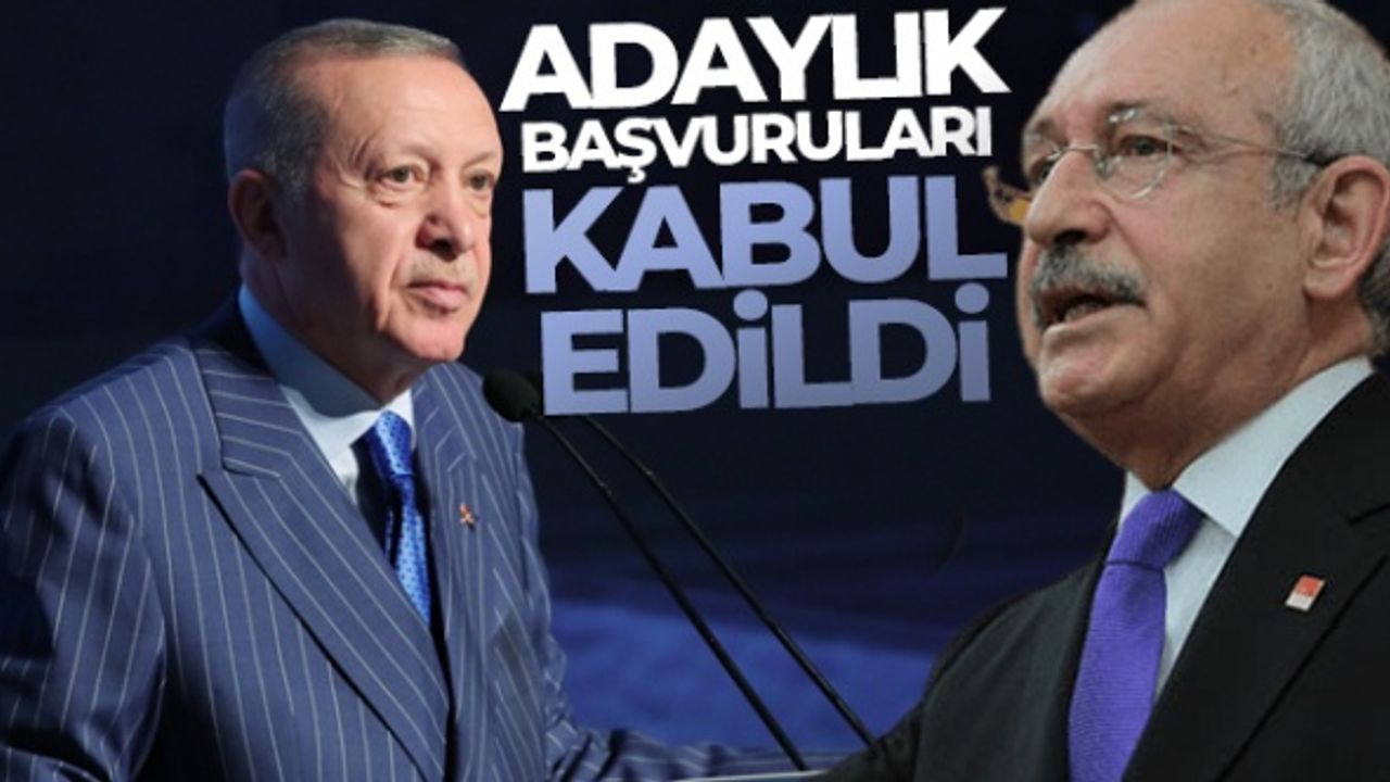 YSK'dan Cumhurbaşkanı Erdoğan ve Kılıçdaroğlu Kararı
