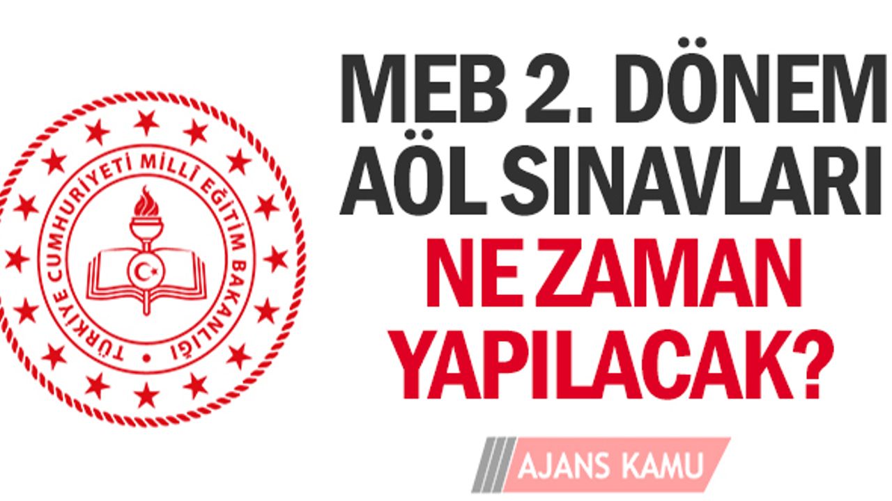 Açık lise sınavları ne zaman? MEB AÖL TAKVİMİ