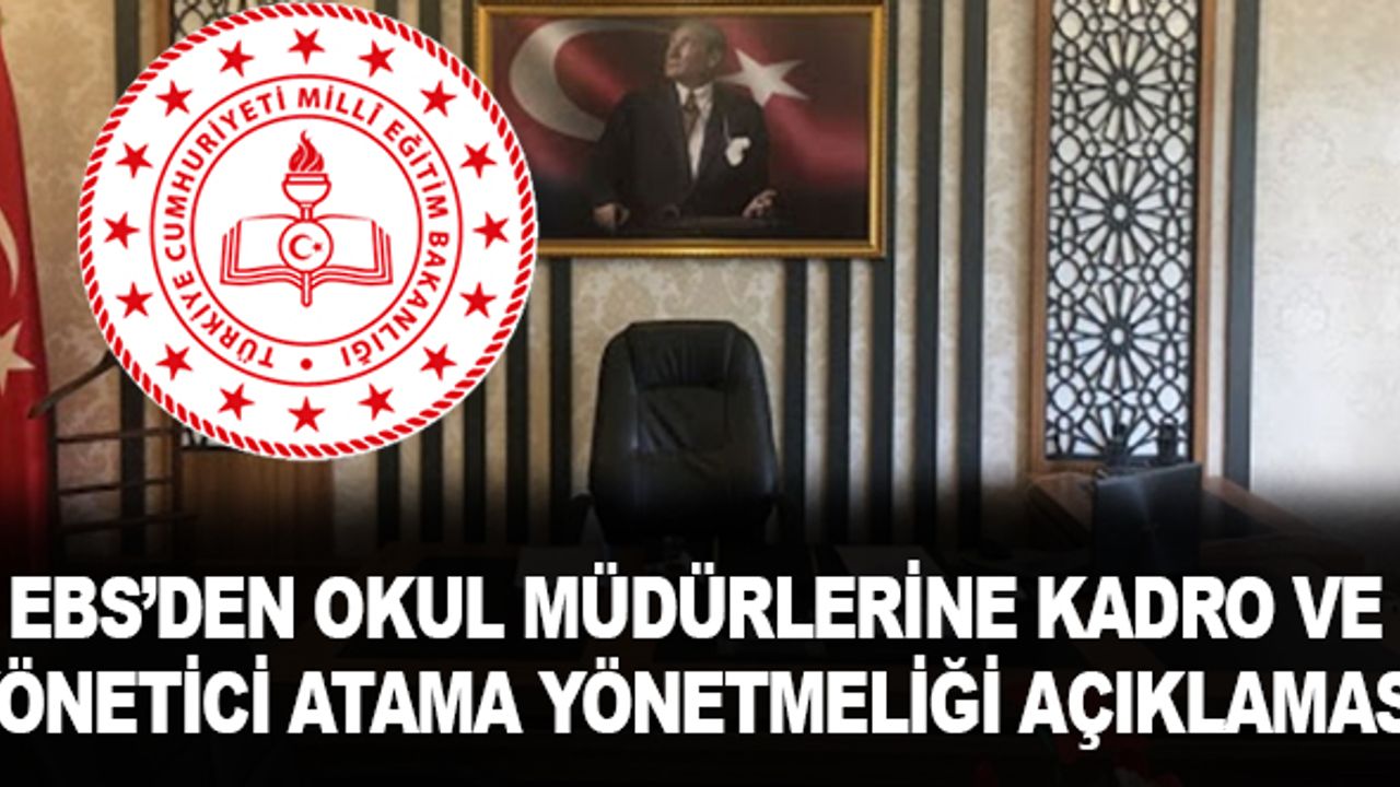 Eğitim-Bir-Sen'den  okul müdürlerine kadro ve yönetici atama yönetmeliği açıklaması
