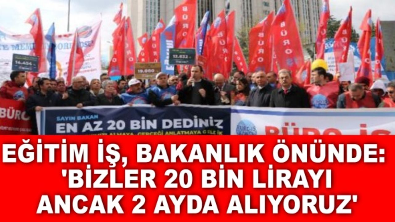 Eğitim-İş Öğretmenlere Laf Eden Maliye Bakanını Protesto Etti