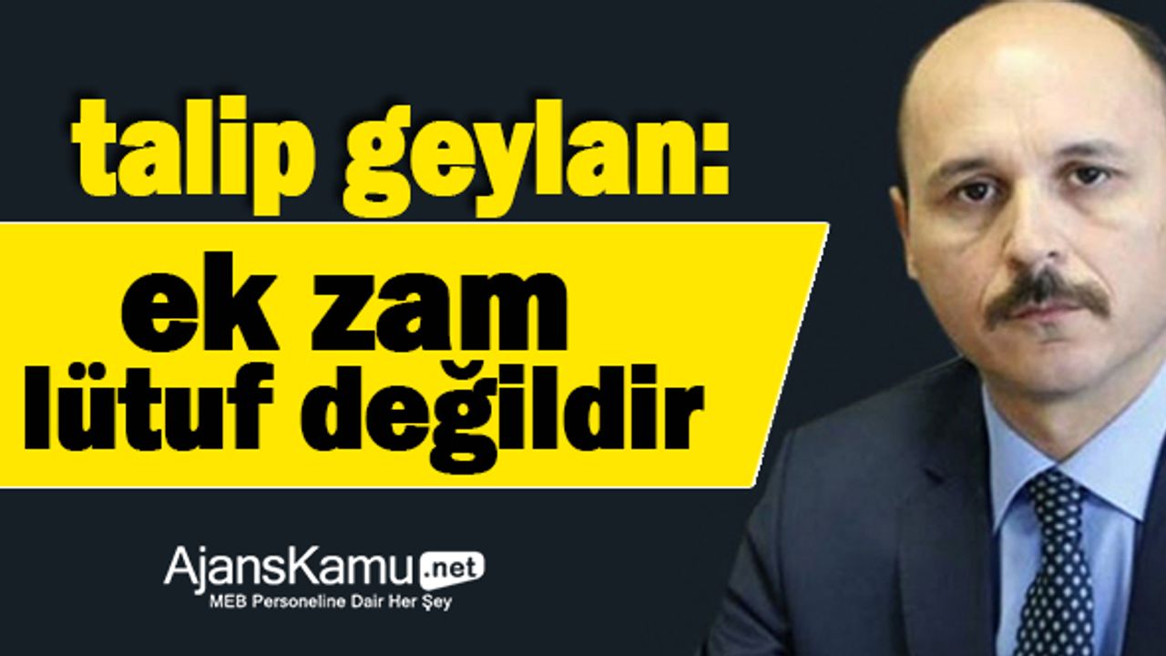 Ek Zam Lütuf Değil, Zorunluluktur!
