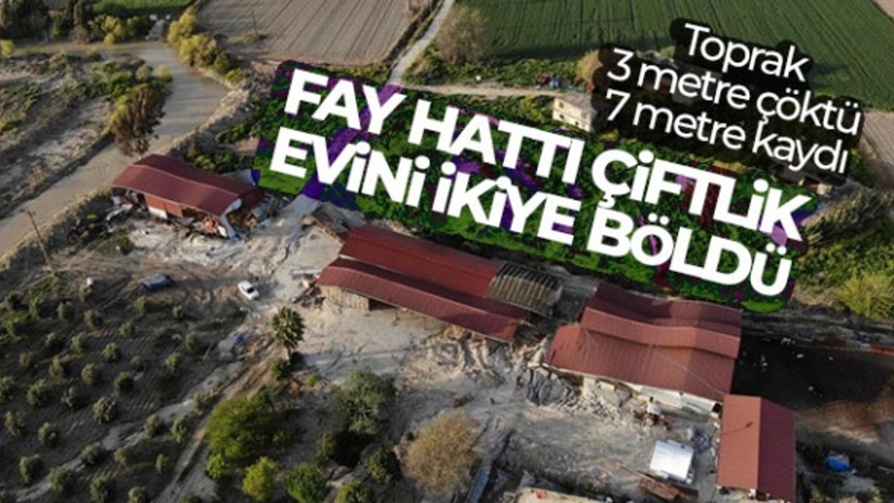 Fay hattı çiftlik evini ikiye böldü