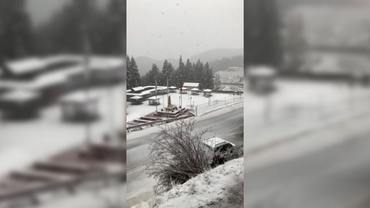 Ilgaz Dağı'nda nisan ayında kar sürprizi