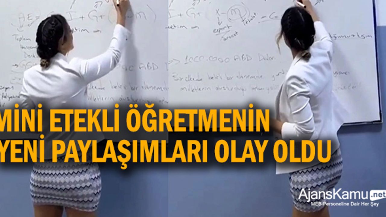 Mini Etekli KPSS Öğretmeni Fidan Atalay'dan Yeni Paylaşımlar Geldi
