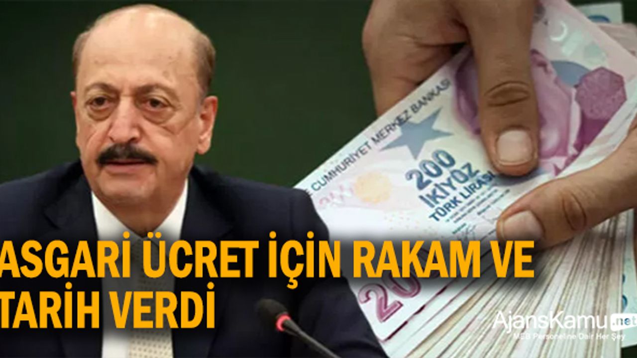 Asgari Ücret İçin Rakam ve Tarih Açıklandı