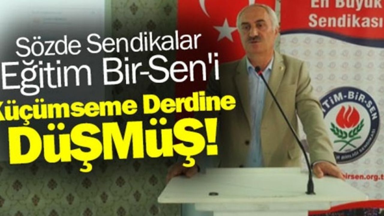 Birtakım sözde sendikalar Eğitim Bir-Sen'i küçümseme derdine düşmüş!