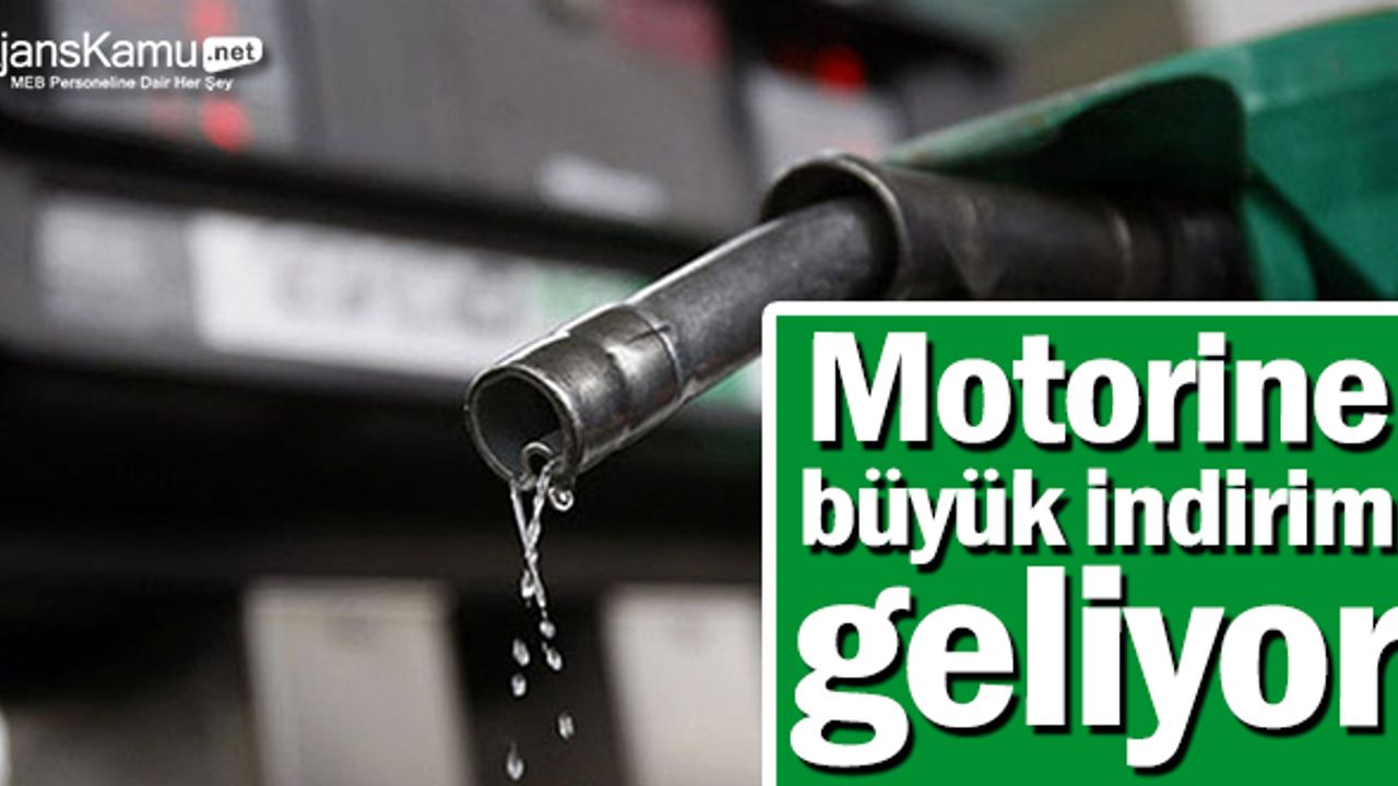 Bu Gece Motorine Büyük İndirim Geliyor