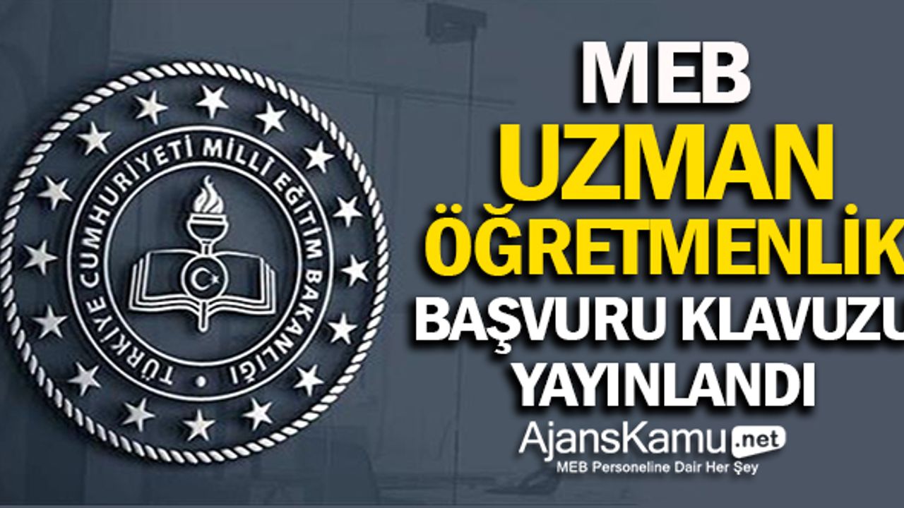 Uzman öğretmenlik takvimi yayınlandı. 5 yılını dolduran öğretmenler başvuru yapabilecek mi?