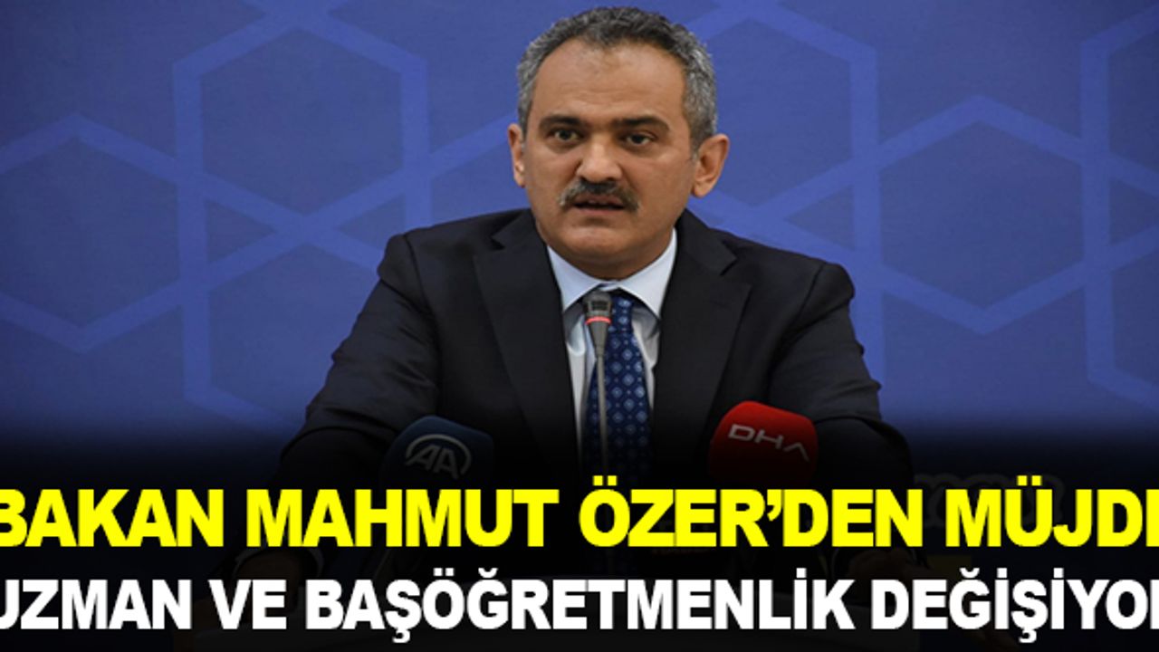 Uzman ve Başöğretmenlikte Yeni Düzenleme Geliyor