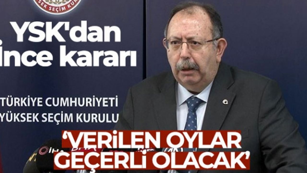 YSK'dan Muharrem İnce'ye verilen oylarla ilgili açıklama