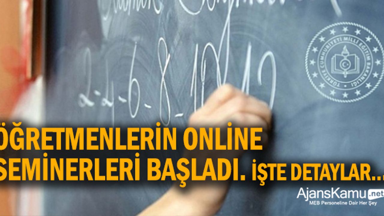 Öğretmenler Dikkat..! Online Seminerler ÖBA'dan Başladı!
