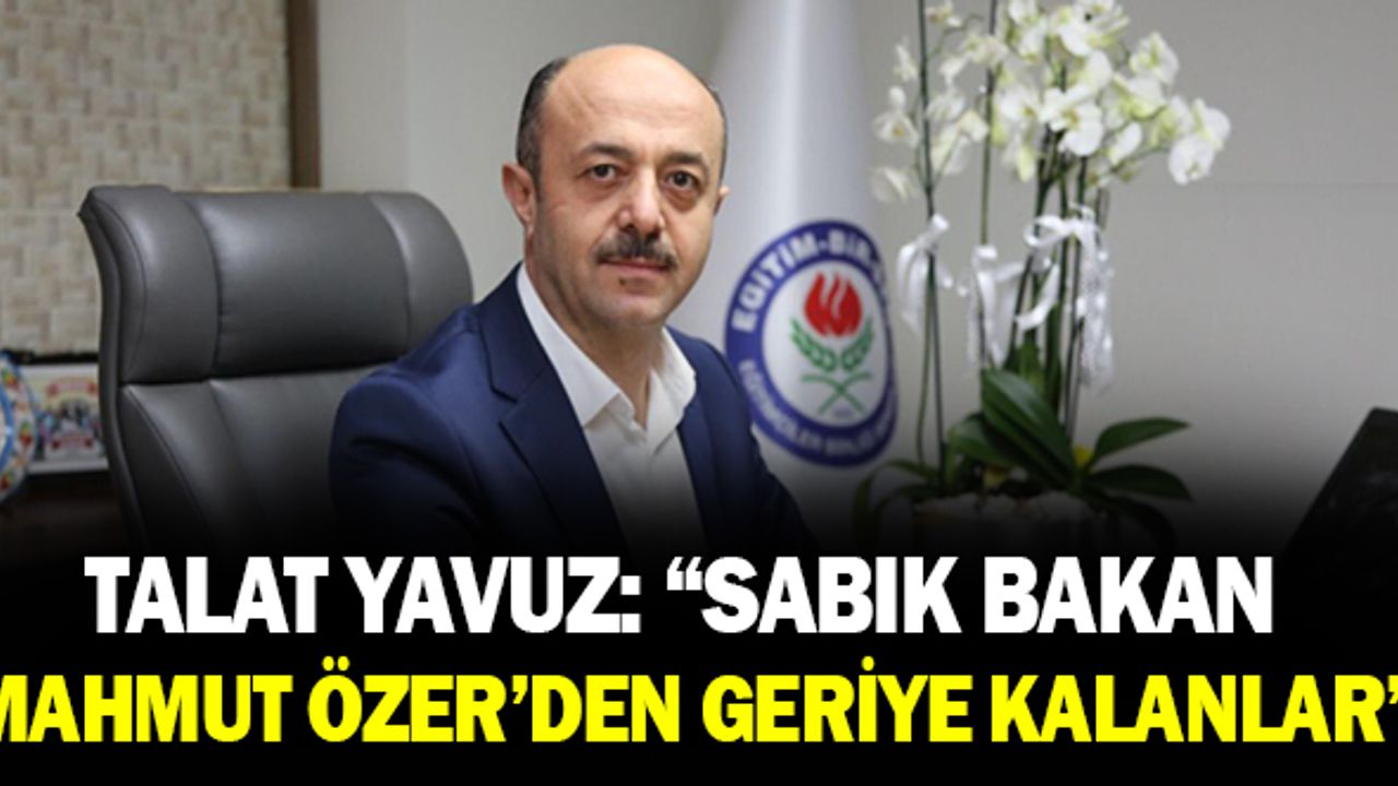 "Sabık Bakan Mahmut Özer'den Geriye Kalanlar..."