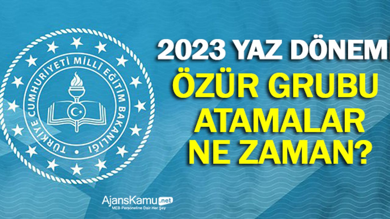 2023 Özür Grubu Atama Başvurusu Ne Zaman Başlayacak?