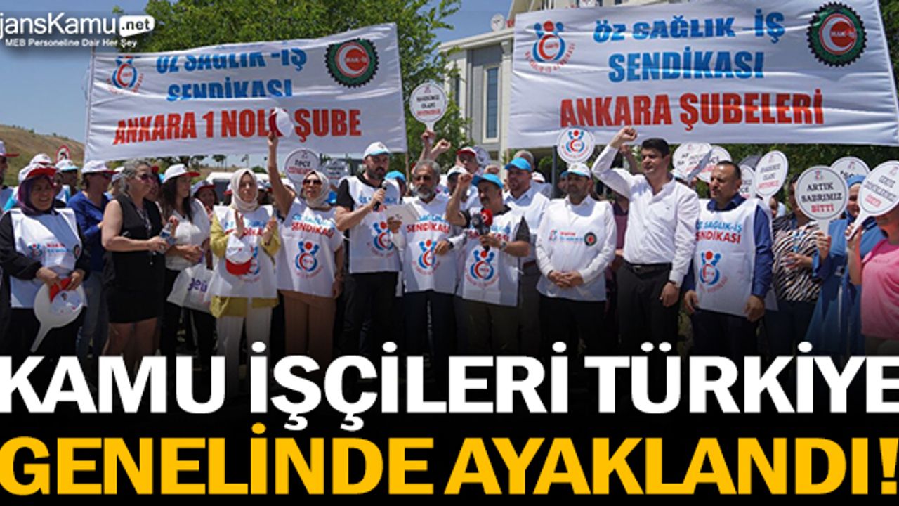ÖZ SAĞLIK-İŞ:   “GERİYE DÖNÜK ALACAKLARIMIZI HEMEN ÖDEYİN”