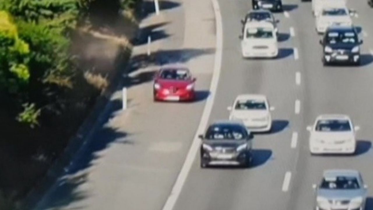 Yoğunluktan kaçtılar ama polis dronuna takıldılar