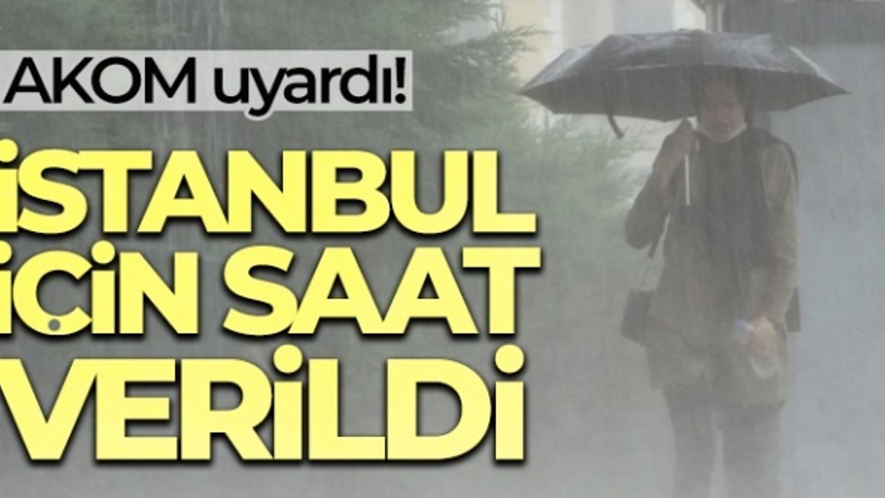 İstanbul’a aşırı sıcaklıkların ardından yağış geliyor
