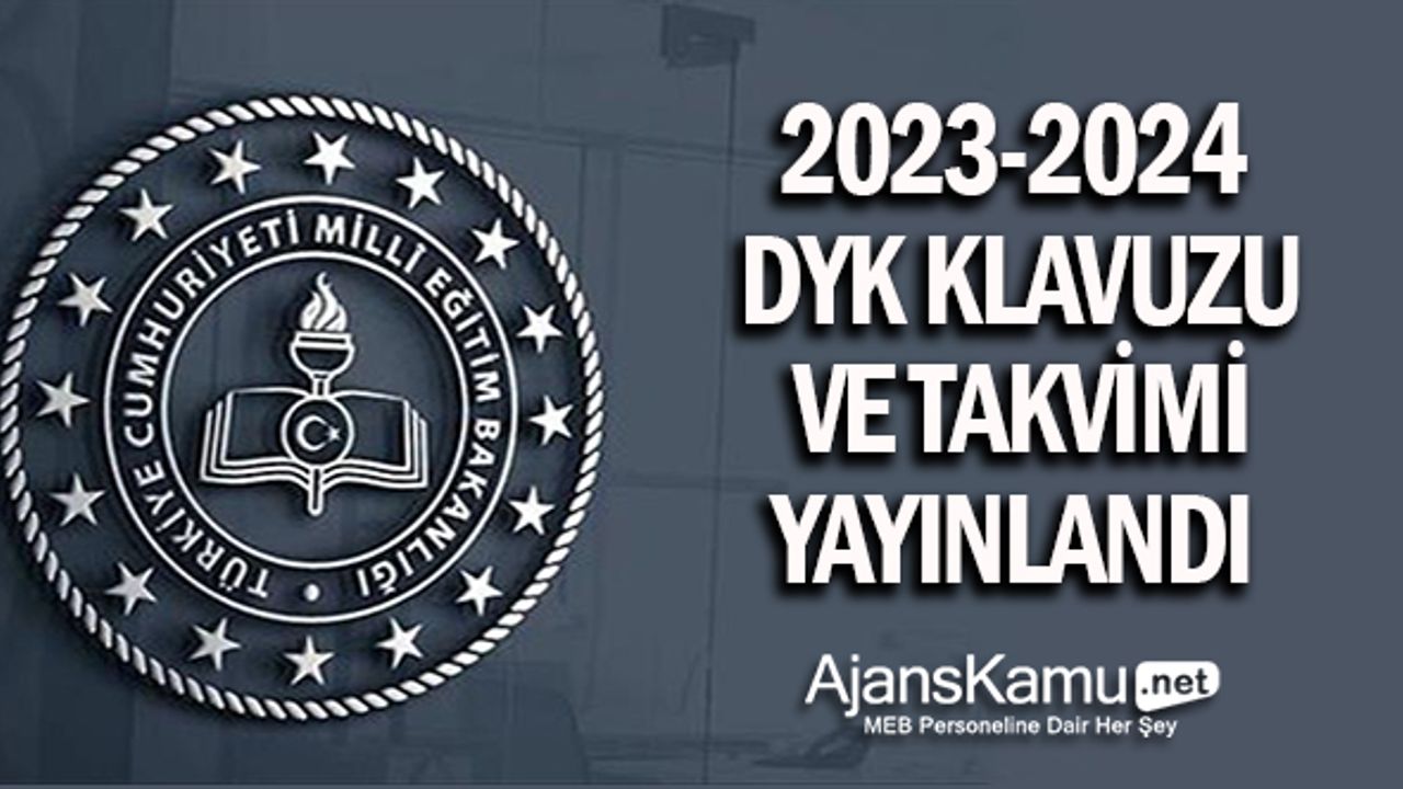 MEB 2023-2024 DYK Kılavuzu ve Takvimi Yayımlandı