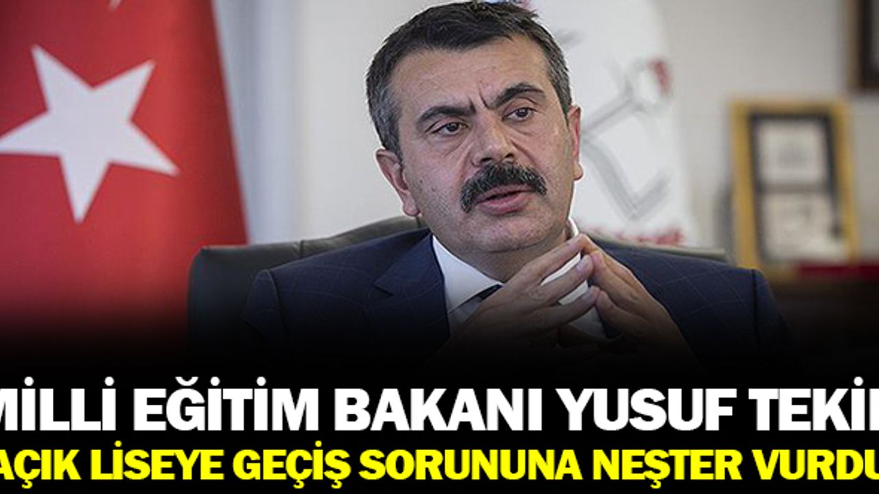 Milli Eğitim Bakanından Açık Liseye Geçişlere Neşter!