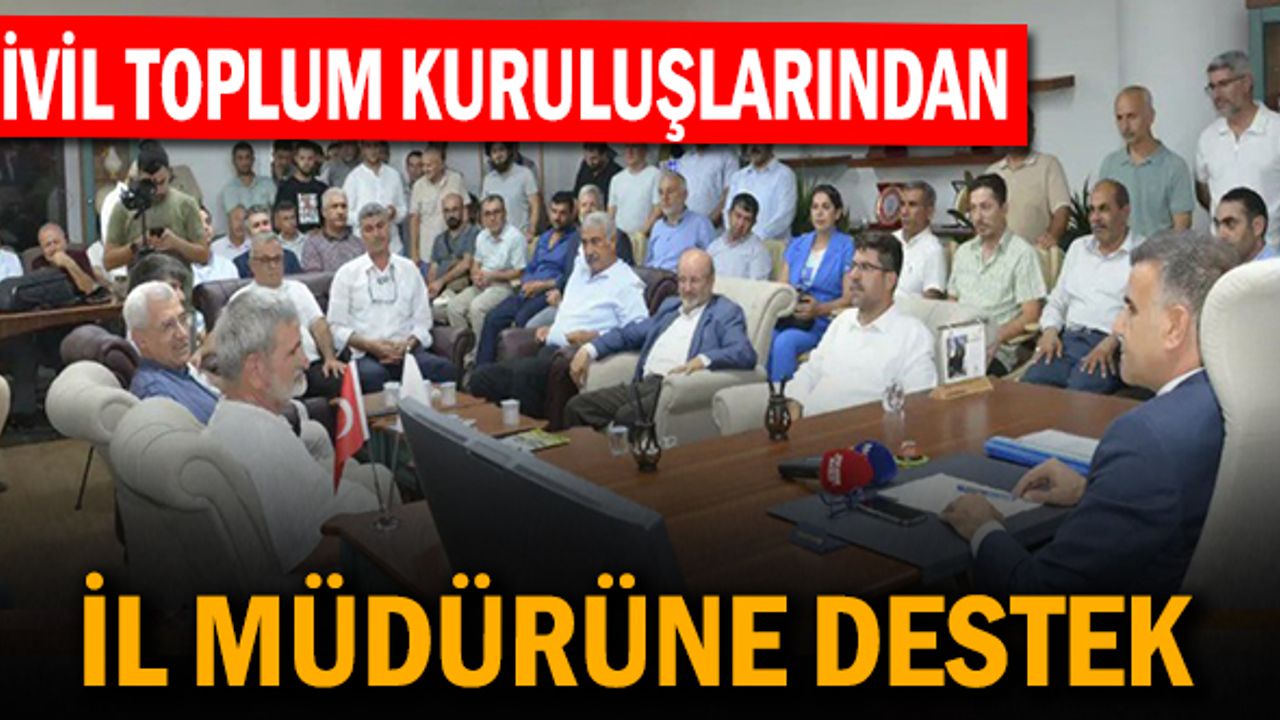Sivil Toplum Kuruluşlarından Şanlıurfa İl Milli Eğitim Müdürüne Destek