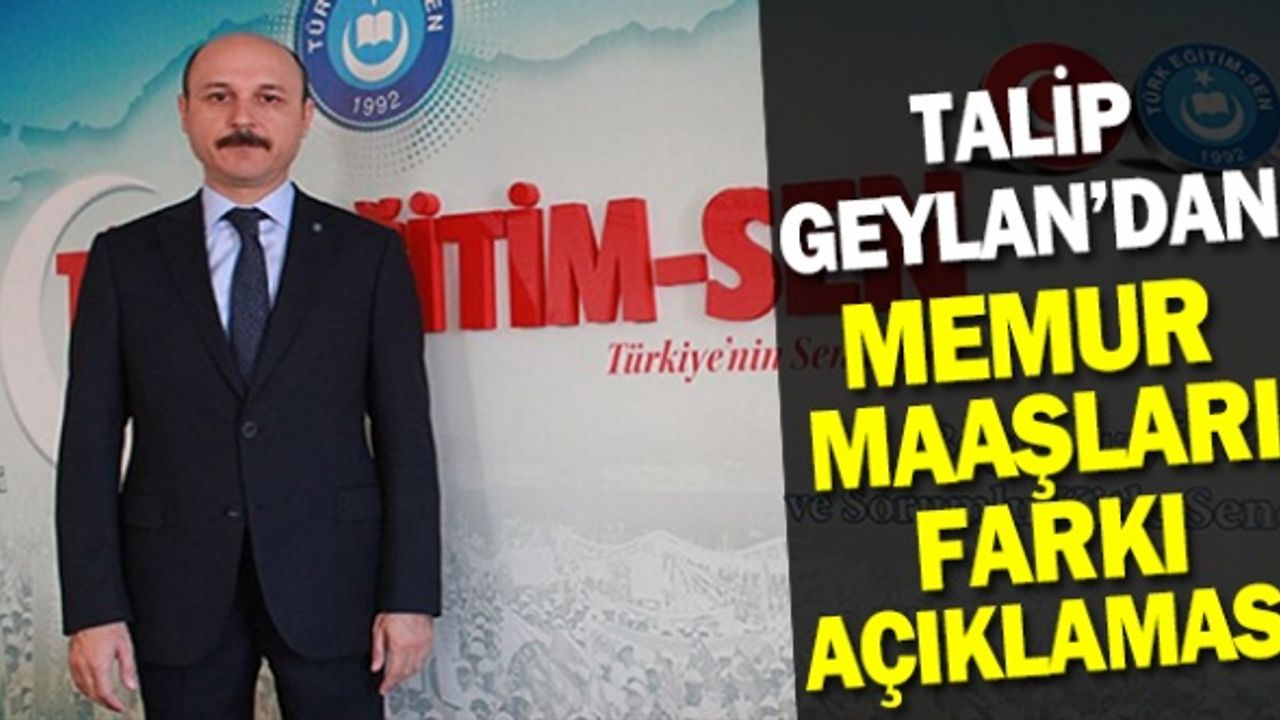 Sendika başkanından memur maaş zam ve enflasyon farkı açıklaması