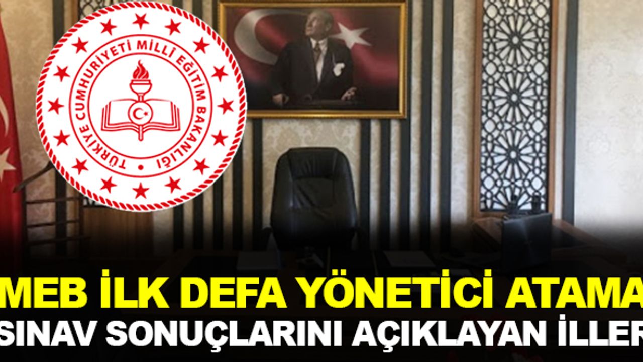 2023 İlk Defa Yönetici Atama Sözlü Sınav Sonuçlarını Açıklayan İl Milli Eğitim Müdürlükleri
