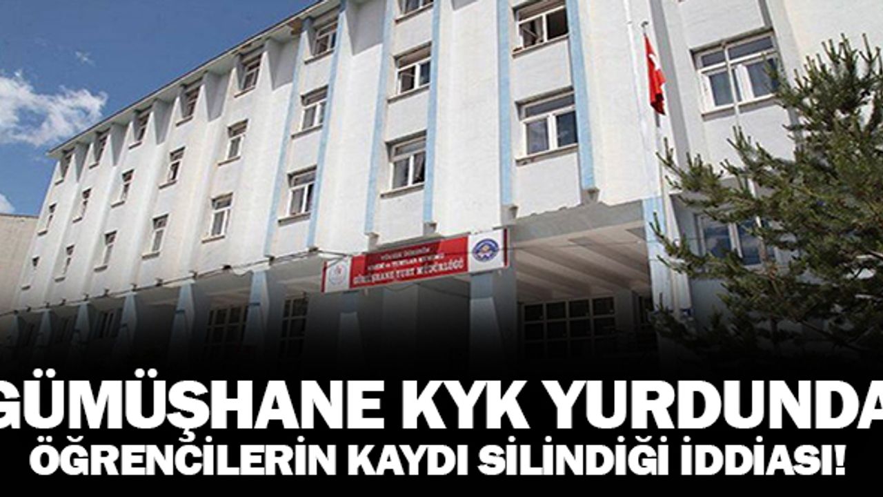 Gümüşhane KYK Yurdunda Öğrencilerin Kayıtları Silinerek Mağdur Mu Edildi?