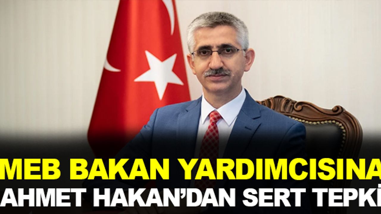 MEB Bakan Yardımcısının "Gebereceksin" twetine Ahmet Hakan'dan tepki
