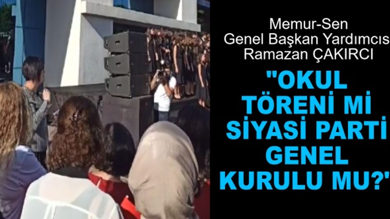 Özel Okulda 29 Ekim Töreninde Ülke Yönetimine Ağır Sözler