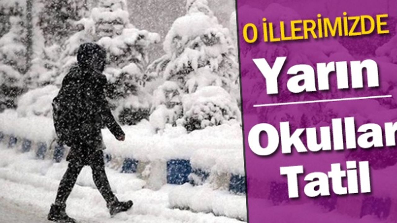 21 Kasım Okulların Tatil Edildiği İl ve İlçeler